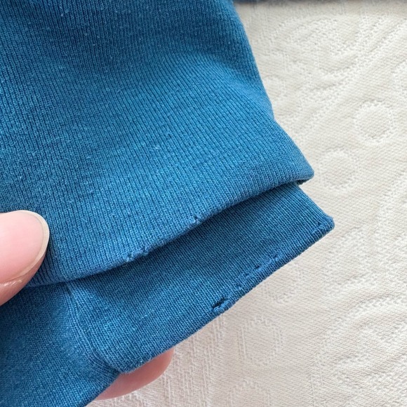 RARE Aviator Nation Mountain Stripe Crewneck Sweatshirt, Blue - Picture 7 of 8